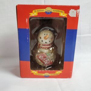 Hanna’s Handiworks Nebraska Huskers Snowman Ornament – Collegiate Licensed NIB